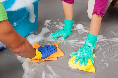 Deep sofa cleaning process for fabric upholstery in a home setting